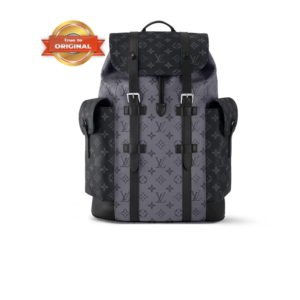 Louis Vuitton Christopher MM Backpack 17.3in/ 44cm Monogram Eclipse Black For Men M45419