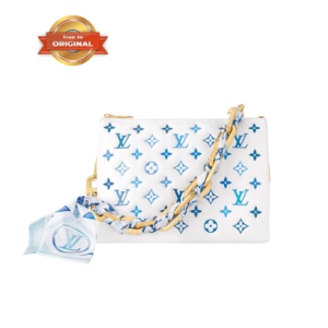 Louis Vuitton Coussin PM Shoulder Bag 7.5in/ 19cm Blue Gold Hardware For Women M11225