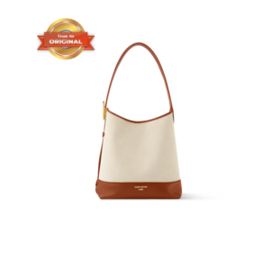 Louis Vuitton Low Key Hobo PM Shoulder Bag 11in/ 28cm Ecru/Cognac Gold Hardware For Women M25468