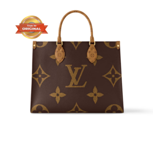 Louis Vuitton OnTheGo MM Tote Bag 13.8in/ 35cm Monogram Reverse Canvas Gold Hardware For Women M45321