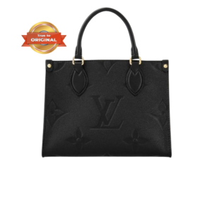 Louis Vuitton OnTheGo PM Tote Bag 9.8in/ 25cm Black Gold Hardware For Women M45653