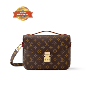 Louis Vuitton Pochette Metis Shoulder Bag 9.8in/ 25cm Brown Gold Hardware For Women M44875