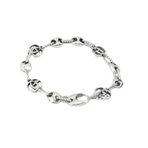 Gucci Twist Flower Bracelet Silver For Women