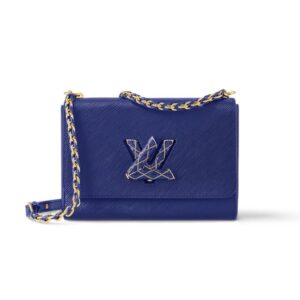 Louis Vuitton Twist MM Bag Blue For Women M23271- 23 Cm/ 9 Inches
