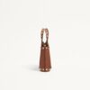 Valentino Garavani Rockstud Shopping Mini Tote Bag 7.3in/ 18.5cm Saddle Brown Platinum Hardware For Women 7W0P0AT0VSH_HG5 - Image 5