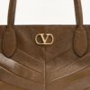 Valentino Garavani Jean Medium Shopping Bag 16.9in/ 43cm Tundra Gold Hardware For Women 9W2B0T79KID_BGQ - Image 8