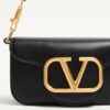 Valentino Garavani Loco Small Shoulder Bag 7.9in/ 20cm Black Antique Brass Hardware For Women 7W2B0K53ZXL_0NO - Image 7
