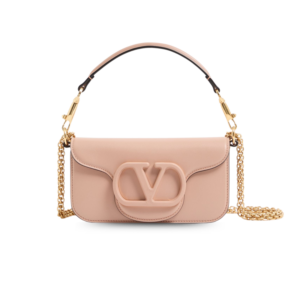Valentino Garavani Loco Small Shoulder Bag 7.9in/ 20cm Rose Cannelle Gold Hardware For Women 9W2B0K53DUM_GF9