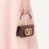 Valentino Garavani Loco Small Shoulder Bag 7.9in/ 20cm Rosewood Antique Brass Hardware For Women 7W2B0K53CXA_DYE - Image 2