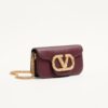 Valentino Garavani Loco Small Shoulder Bag 7.9in/ 20cm Rosewood Antique Brass Hardware For Women 7W2B0K53CXA_DYE - Image 3