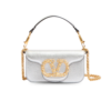 Valentino Garavani Loco Small Shoulder Bag 7.9in/ 20cm Silver Antique Brass Hardware For Women WB0K53HLF_GN5
