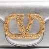 Valentino Garavani Loco Small Shoulder Bag 7.9in/ 20cm Silver Antique Brass Hardware For Women WB0K53HLF_GN5 - Image 7