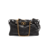 Valentino Garavani Panthea Medium Shoulder Bag 12.9in/ 33cm Black Antique Gold Hardware For Women 8W0B0S70UYF_0NO