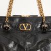 Valentino Garavani Panthea Medium Shoulder Bag 12.9in/ 33cm Black Antique Gold Hardware For Women 8W0B0S70UYF_0NO - Image 8