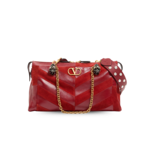 Valentino Garavani Panthea Medium Shoulder Bag 12.9in/ 33cm Red Antique Gold Hardware For Women 9W2B0S70DED_AQS
