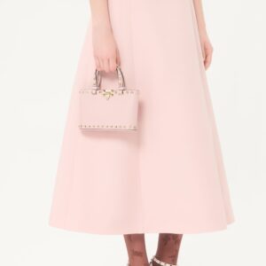 Alternative view of Valentino Garavani Rockstud Shopping Mini Tote Bag 7.3in/ 18.5cm Pink Platinum Hardware For Women 9W2P0AT0VSH_16Q