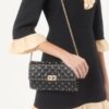 Valentino Garavani Rockstud Spike Crossbody Clutch Bag 9in/ 23cm Black Platinum Hardware For Women 6W2B0137NAP_0NO - Image 2