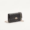 Valentino Garavani Rockstud Spike Crossbody Clutch Bag 9in/ 23cm Black Platinum Hardware For Women 6W2B0137NAP_0NO - Image 3