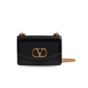 Valentino Garavani Vain Small Shoulder Bag 7.6in/ 19.5cm Black Antique Gold Hardware For Women 7W2B0R17GCB_0NO