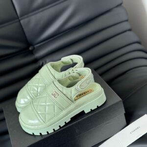Alternative view of Chanel Velcro Sandal Green For Women