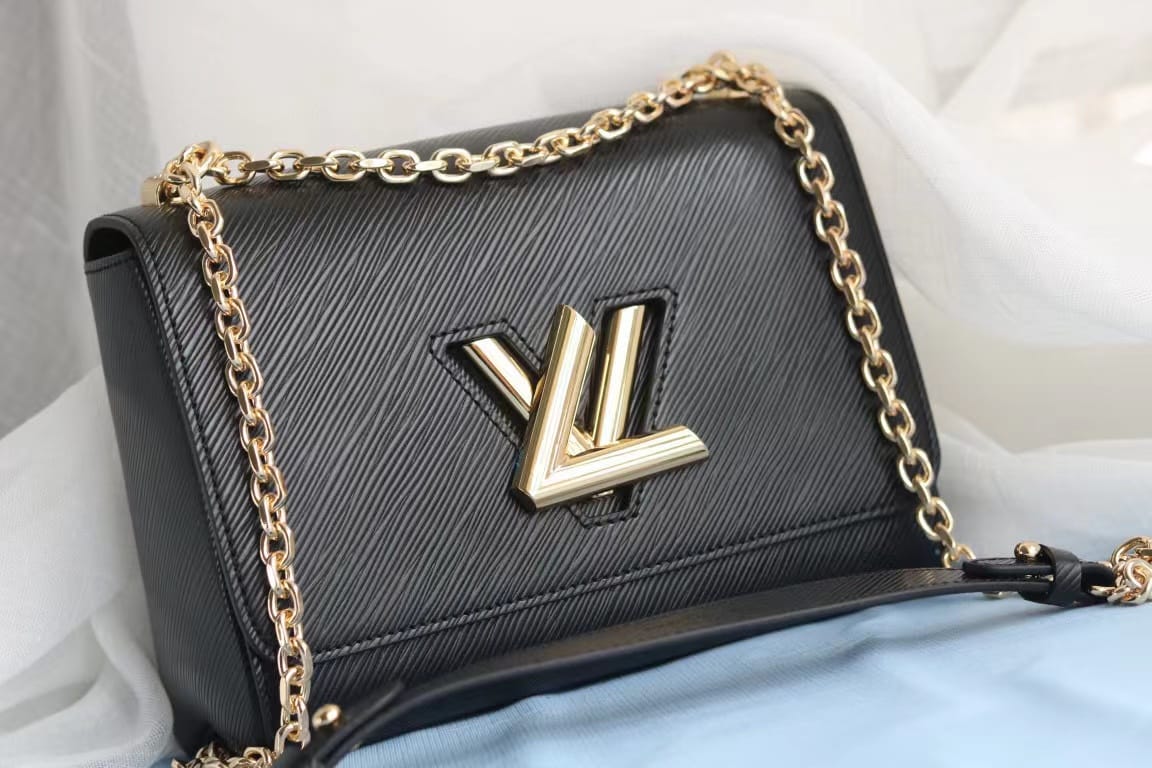 Louis Vuitton Twist MM Epi Black For Women, Women's Handbags, Shoulder And Crossbody Bags 9.4in/23cm LV - Image 5