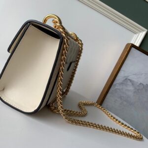 Alternative view of Gucci GG Embossed Padlock Shoulder Bag White Milky For Women 8in/20cm