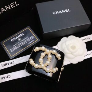 Alternative view of Chanel CC Logo Cuff Bracelet Black For Women