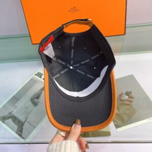 Alternative view of Hermes Horse Cap Black Hermes Cap
