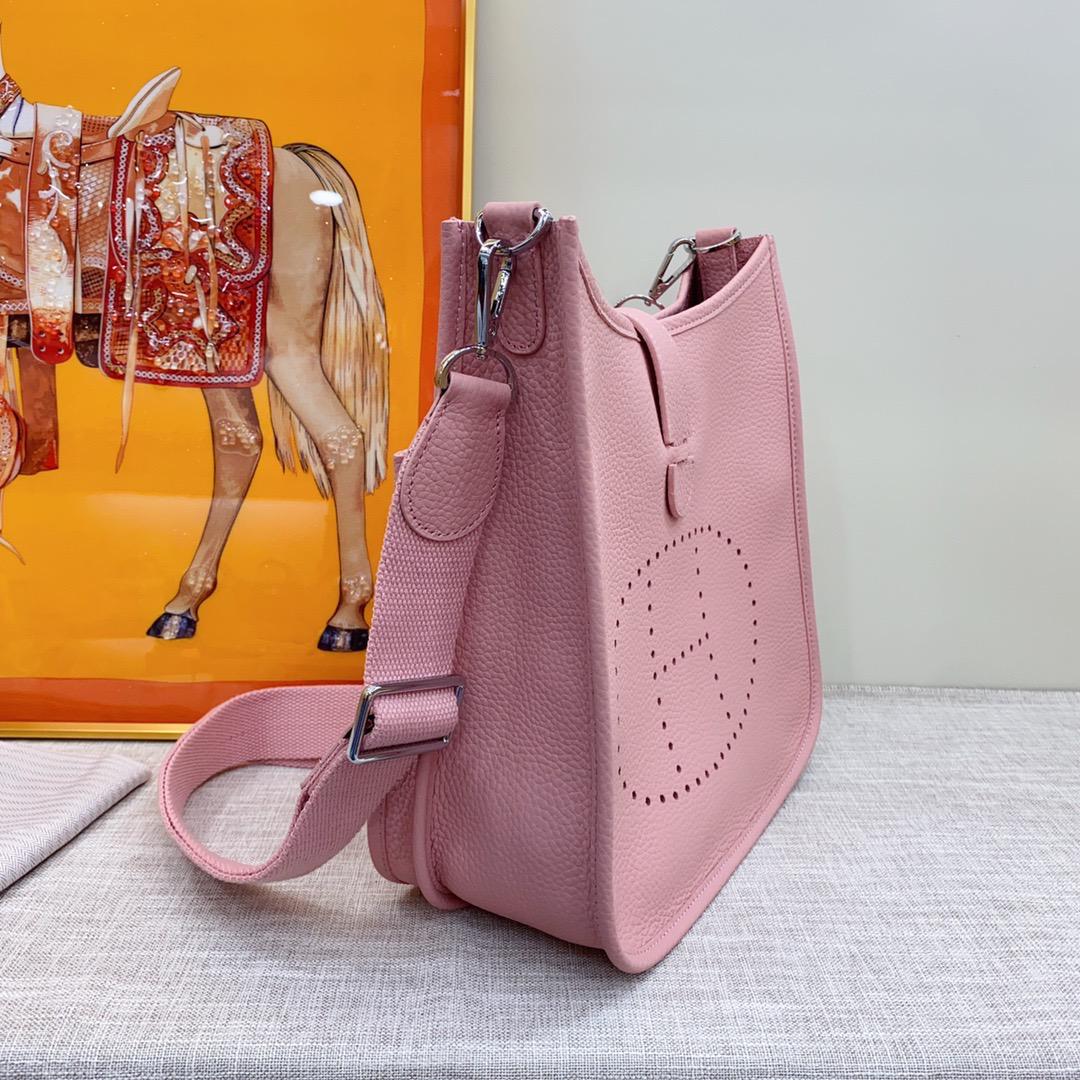 Hermes Evelyne III 29 Bag Pink With Silver-Toned Hardware For Women, Women's Shoulder And Crossbody Bags 11.4in/29cm - Image 5