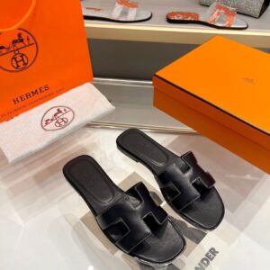 Hermes Oran Sandal Black For Women, Women's Shoes