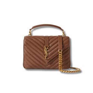 Saint Laurent College Medium Chain Bag Brown For Women 9.4in/24cm 6002791U8077715