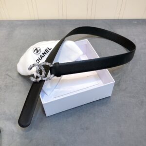 Chanel Double C Buckle 30mm Black For Women