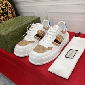 Alternative view of Gucci Men's GG Sneaker With Web White And Beige For Men ‎669698