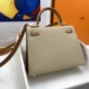 Hermes Kelly 25 Sellier Epsom Etoupe/Brown Bag For Women, Women's Handbags, Shoulder Bags 10in/25cm - Image 6