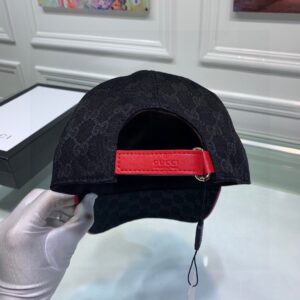 Alternative view of Gucci Canvas Baseball Hat Black GG Hat