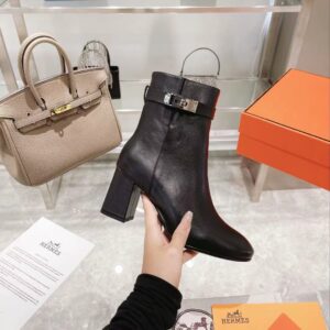 Alternative view of Hermes Saint Germain Ankle Boots Black For Women, Women's Shoes H182102Z 02360