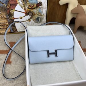Alternative view of Hermes Constance To Go Long Wallet 8.3in/ 21cm Light Blue Silver Hardware Bag For Women