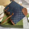 Gucci Ophidia GG Medium Tote Dark Blue And Ivory Eco Washed Organic GG Jacquard Denim For Women 15in/38cm GG 631685 2KQGG 8375 - Image 6
