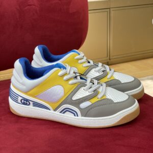 Gucci Men's Sneaker Gucci Basket Donna Light Gray Demetra For Men ‎700291