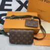 Louis Vuitton Pochette Felicie Strap & Go Wallet Shoulder Bag 6.7in/ 17cm Khaki Green Monogram Canvas Gold Hardware For Women M80091 - Image 6