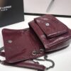 Saint Laurent Niki Baby Chain Bag In Crinkled Vintage Burgundy For Women 8.2in/21cm YSL 6331600EN046475 - Image 7