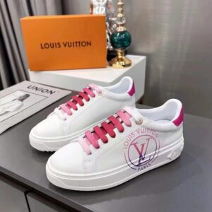 Louis Vuitton Time Out Sneakers Fuchsia Pink For Women 1AA1BN