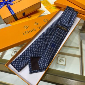 Louis Vuitton Monogram Classic Tie Marine LV Men Tie M70953
