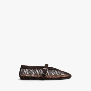 Alternative view of Alaia Ballet Flats In Fishnet Dark Brown For Women - AA3A029TK061 - 733