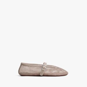 Alternative view of Alaia Ballet Flats In Fishnet Grege For Women - AA3A029TK061 - 824