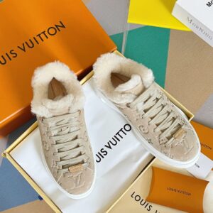 Louis Vuitton Time Out Sneakers Beige For Women