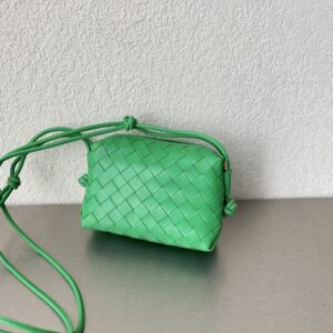 Alternative view of Bottega Veneta Mini Loop Camera Bag Green, For Women, Women’s Bags 6.7in/17cm 680254V1G113722