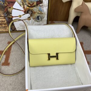 Hermes Constance To Go Long Wallet 8.3in/ 21cm Yellow Gold Hardware For Women