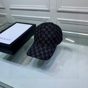 Alternative view of Gucci GG Denim Baseball Cap Black