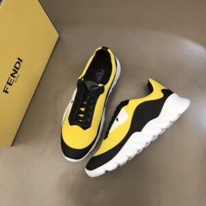 Fendi Force Black/Yellow Sneakers For Men